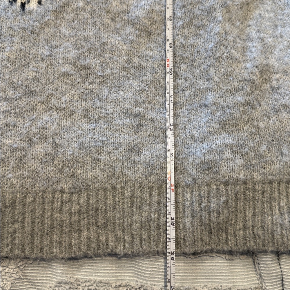 Heather Gray French bulldog / frenchie 
Knit intarsia Sweater xl - Picture 8 of 8